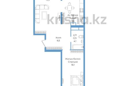 2-бөлмелі пәтер · 61 м² · 5/9 қабат, Райымбека 590/15 — Без комиссии, бағасы: ~ 30.5 млн ₸ в Алматы, Наурызбайский р-н