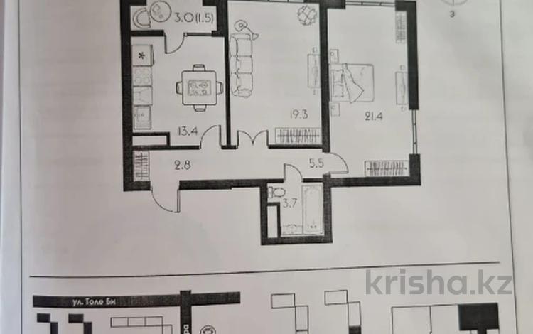 2-бөлмелі пәтер, 67.6 м², 10/16 қабат, Утеген батыра 11 — ДОМ СДАН, бағасы: 41.5 млн 〒 в Алматы, Ауэзовский р-н — фото 2