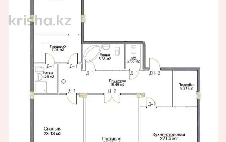 3-бөлмелі пәтер · 148.6 м² · 2/5 қабат, Ақ Шағала -ш/а., Жалена Тулепова 86в, бағасы: 58 млн ₸ в Атырау, мкр Ак Шагала — фото 8