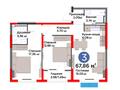 3-комнатная квартира · 67.36 м², ​Приканальная БАК 99а за ~ 59.2 млн ₸ в Алматы, Медеуский р-н — фото 3