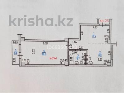 1-комнатная квартира, 50.2 м², 2/6 этаж, мкр Шугыла 2/13 за 24 млн 〒 в Алматы, Наурызбайский р-н