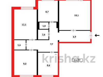 4-комнатная квартира, 80 м², 4/5 этаж, мкр Юго-Восток, мкр Орбита 11 — авторынок Орбита за 29.9 млн 〒 в Караганде, Казыбек би р-н