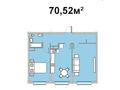 2-комнатная квартира · 70.52 м², мкр Нуршашкан (Колхозши), Алатау 36 за ~ 35.6 млн ₸ в Алматы, Турксибский р-н — фото 2