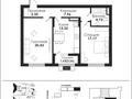 2-комнатная квартира · 68 м² · 7/12 этаж, Тауелсиздик 56/2 — Станция «Национальный Музей» за 67 млн ₸ в Астане, Сарайшык р-н — фото 7