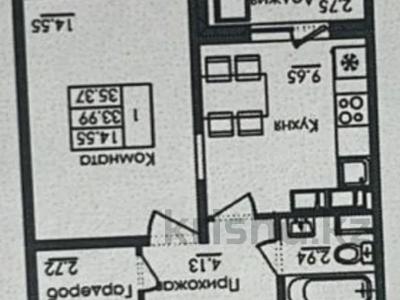 1-комнатная квартира · 37 м² · 17/18 этаж, Е117 45 за 15.5 млн ₸ в Астане, Есильский р-н