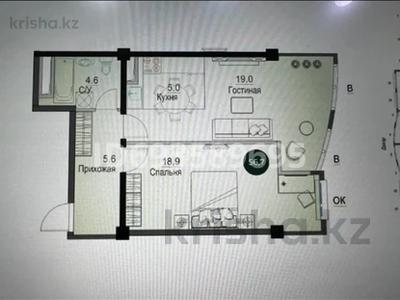 2-комнатная квартира, 56.7 м², 3/14 этаж, Толе би — Гагарина за 41 млн 〒 в Алматы, Алмалинский р-н