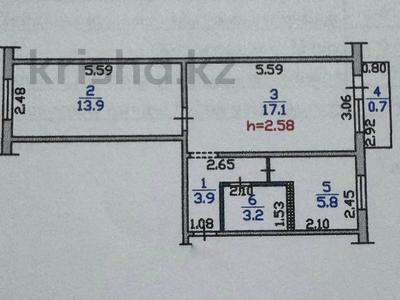 2-бөлмелі пәтер · 44.6 м² · 3/4 қабат, Байкадамова — Абиша Кекилбайулы, бағасы: 34 млн ₸ в Алматы, Бостандыкский р-н