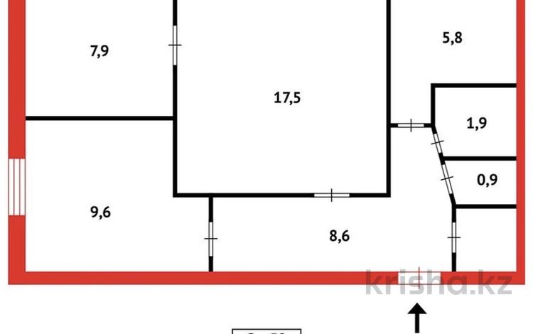 3-комнатная квартира · 55.8 м² · 5/9 этаж, 6 микрорайон 19 дом за 12.5 млн 〒 в Темиртау — фото 2