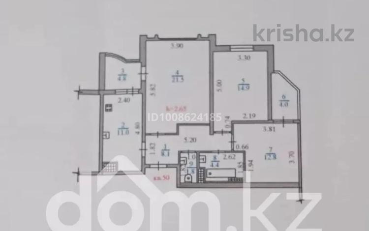 3-бөлмелі пәтер · 84.4 м² · 5/9 қабат, мкр Аккент 6, бағасы: 45 млн ₸ в Алматы, Алатауский р-н — фото 2