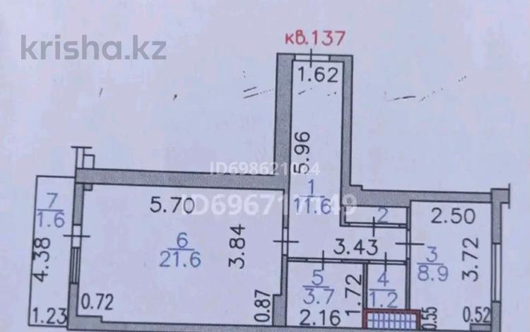 1-бөлмелі пәтер, 49 м², 1/9 қабат, Аль-Фараби 34, бағасы: 12.5 млн 〒 в Усть-Каменогорске — фото 2