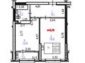 1-комнатная квартира · 47.3 м² · 5/12 этаж, Бауыржана Момышулы 5/3 — Монке би за 35 млн ₸ в Алматы, Алатауский р-н