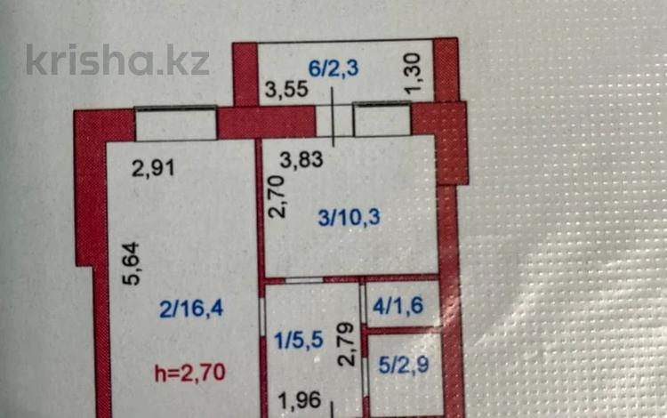 2-комнатная квартира · 42 м² · 2/9 этаж, страрый аэропорт 13 за 15.5 млн 〒 в Кокшетау — фото 2