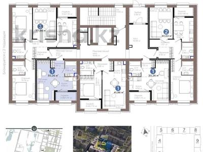 1-бөлмелі пәтер · 30.26 м² · 2/9 қабат, Е 909 29 — КИРПИЧНЫЙ дом Bi group (сдача АВГУСТ), бағасы: 18.9 млн ₸ в Астане, Нура р-н