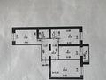 3-комнатная квартира · 78 м² · 1/9 этаж, Культегин 2 за 38 млн ₸ в Астане, Нура р-н
