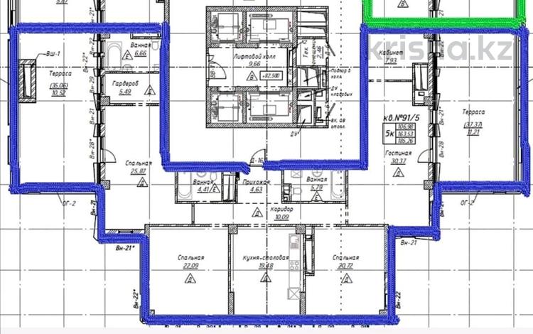 5-комнатная квартира · 187 м², Акмешит 1 за 259 млн ₸ в Астане, Есильский р-н — фото 2
