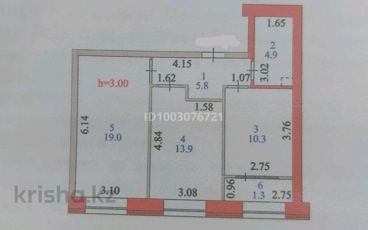 2-комнатная квартира · 56 м² · 1/10 этаж, Култегин 19/1 за 30 млн 〒 в Астане, Нура р-н — фото 4