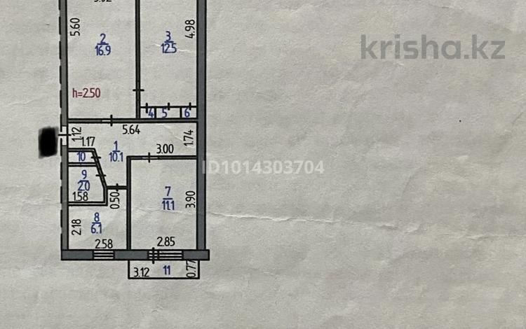 3-комнатная квартира · 62 м² · 2/5 этаж, 4 микрорайон 2 за 12.5 млн ₸ в Лисаковске — фото 2