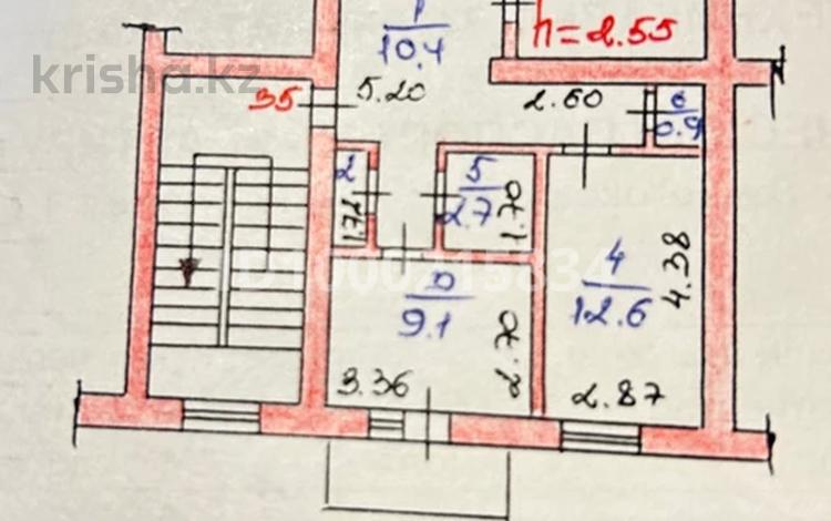 3-комнатная квартира · 64.6 м² · 5/5 этаж, Гарышкер 11 — Мечта за 22.5 млн ₸ в Талдыкоргане, мкр Мушелтой — фото 2
