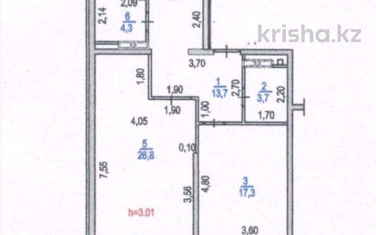 2-бөлмелі пәтер · 66.8 м² · 17/17 қабат, Жарокова 218, бағасы: 55 млн ₸ в Алматы, Бостандыкский р-н — фото 2