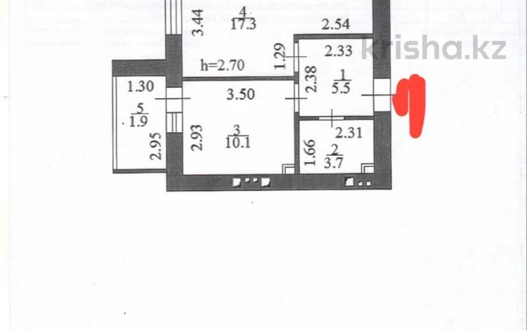 1-бөлмелі пәтер · 38.5 м² · 8/12 қабат, Бейбарыс Султан 25/4, бағасы: 15 млн 〒 в Астане, Сарыарка р-н — фото 2