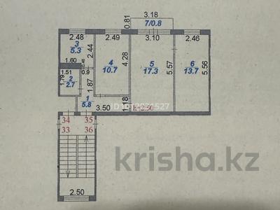 3-бөлмелі пәтер · 56.3 м² · 4/5 қабат, Майкудук, 12й микрорайон 40, бағасы: 14 млн ₸ в Караганде, Алихана Бокейханова р-н