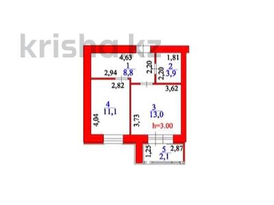 1-комнатная квартира · 38.9 м² · 12/12 этаж, Жумекен Нажимеденов за 18 млн ₸ в Астане, Сарайшык р-н