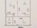 2-комнатная квартира · 49 м² · 18/19 этаж, Сарыарка 17 за 26.5 млн ₸ в Астане, Сарыарка р-н — фото 14