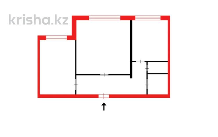 2-комнатная квартира, 52 м², 1/10 этаж, мкр Юго-Восток, таттимбета 4