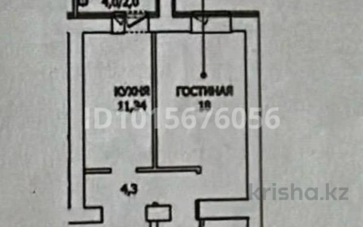 1-комнатная квартира · 45 м² · 10/12 этаж, Чингиз Айтматов 65 за 19 млн ₸ в Астане, Нура р-н — фото 2