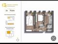 2-бөлмелі пәтер · 70.61 м², мкр. Алтын орда 192, бағасы: ~ 24 млн ₸ в Актобе — фото 3