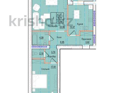 2-бөлмелі пәтер, 77.74 м², 2/9 қабат, Набережная 23 — Шухова, бағасы: ~ 29.5 млн 〒 в Петропавловске