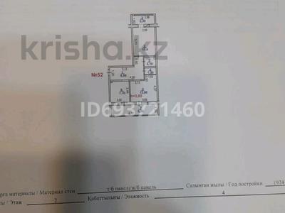 2-комнатная квартира, 52 м², 2/4 этаж, тонкуруш 8 — проспект жамбыла за 13 млн 〒 в Таразе