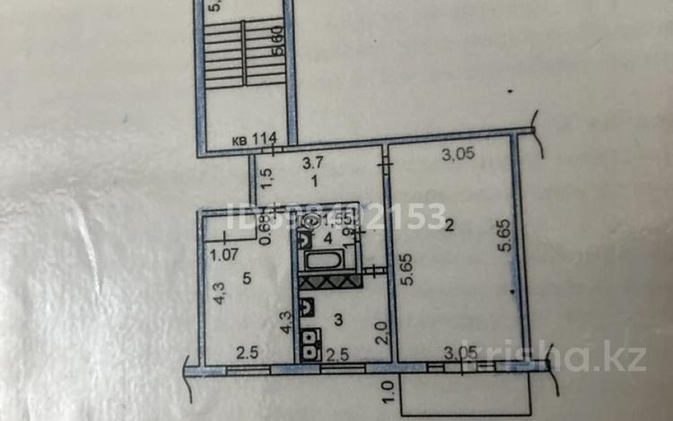 2-комнатная квартира · 42.6 м² · 4/5 этаж, Толеген Айбергенов 5а — детски стаматологя за 17.5 млн ₸ в Шымкенте, Аль-Фарабийский р-н — фото 2