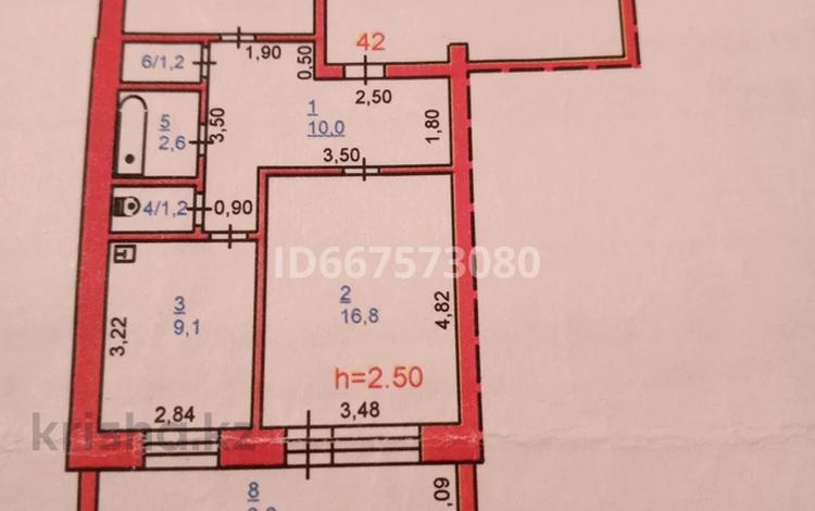 2-бөлмелі пәтер · 60.56 м² · 1/5 қабат, улица Ворушина 12/1, бағасы: 21 млн ₸ в Павлодаре — фото 2
