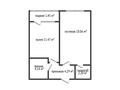1-бөлмелі пәтер · 41.61 м² · 2/10 қабат, Гашека 5/1, бағасы: 21.5 млн ₸ в Костанае — фото 2