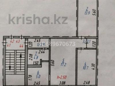 3-комнатная квартира, 57.6 м², 1/5 этаж, Абая 50 — На против магазин Нурсат за 14 млн 〒 в Темиртау