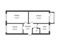 3-бөлмелі пәтер · 62.7 м² · 4/5 қабат, Волынова 14, бағасы: 21 млн ₸ в Костанае — фото 12