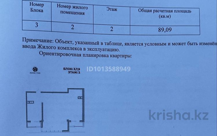 3-бөлмелі пәтер · 89.1 м² · 2/3 қабат, Кенесары Хана 145, бағасы: 93 млн ₸ в Алматы, Наурызбайский р-н — фото 2