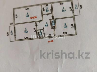 3-бөлмелі пәтер · 72 м² · 1/5 қабат, Кастеева 7/16 — Напротив новой больницы, бағасы: 27.5 млн ₸ в Талгаре