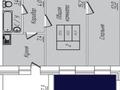 2-комнатная квартира · 45.8 м² · 4/5 этаж, Микрорайон Северо-Западный, Промышленная 50 за ~ 19.2 млн ₸ в Костанае — фото 2