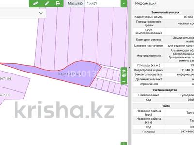 Жер телімі · 1.35 га, Байсерке, бағасы: 30 млн ₸