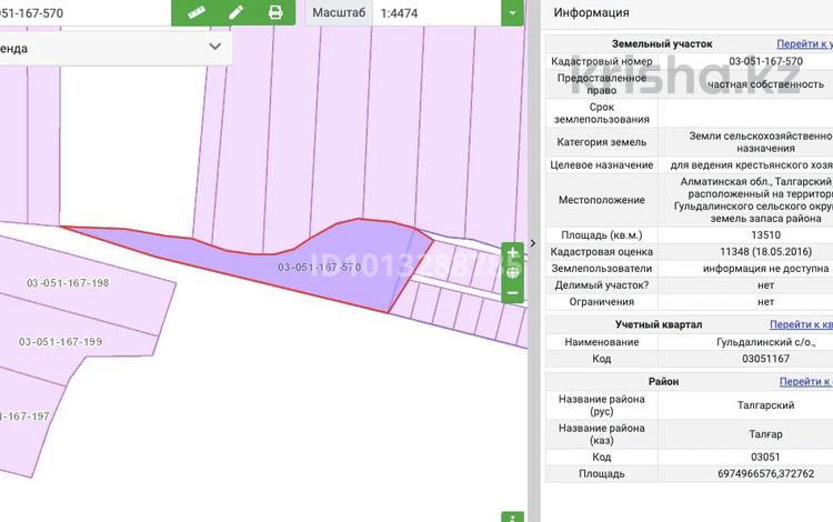 Жер телімі · 1.35 га, Байсерке, бағасы: 30 млн ₸ — фото 2