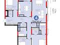 4-бөлмелі пәтер · 134.14 м² · 21/21 қабат, Бухар жырау 20, бағасы: 140 млн ₸ в Астане, Нура р-н — фото 2