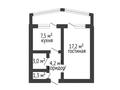 1-комнатная квартира, 33.2 м², 1/5 этаж, мкр 8 за 10.5 млн 〒 в Актобе, мкр 8 — фото 12