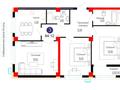 3-бөлмелі пәтер · 83.1 м² · 8/18 қабат, Е 882 7, бағасы: ~ 53.8 млн ₸ в Астане, Сарыарка р-н