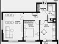 2-комнатная квартира · 70 м² · 8/9 этаж, Толе Би 35/1 за 42 млн 〒 в Астане, Нура р-н — фото 2