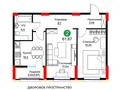2-бөлмелі пәтер · 62.3 м², Нура р-н, бағасы: ~ 41.1 млн ₸ в Астане — фото 3