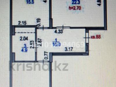 2-бөлмелі пәтер · 74.2 м² · 11/13 қабат, Ыкылас Дукенулы 31/5, бағасы: 29 млн ₸ в Астане, Сарыарка р-н