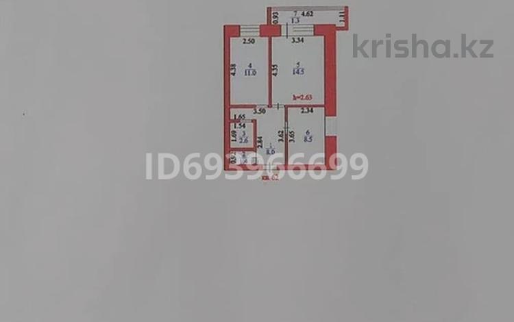 2-бөлмелі пәтер, 48 м², 8/9 қабат, Бараева 5 — Банк ЦентрКредит, район моста, пересечение пр. Республики и ул. Бараева, бағасы: ~ 16.4 млн 〒 в Астане, р-н Байконур — фото 2