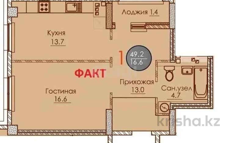 1-комнатная квартира · 49.2 м² · 9/16 этаж, Мангилик Ел 26Б — Полноценная 1-комнатная квартира на проспекте Мәңгілік Ел! Отличный вариант для жизни и инвестиций. за 32.6 млн ₸ в Астане, Есильский р-н — фото 2